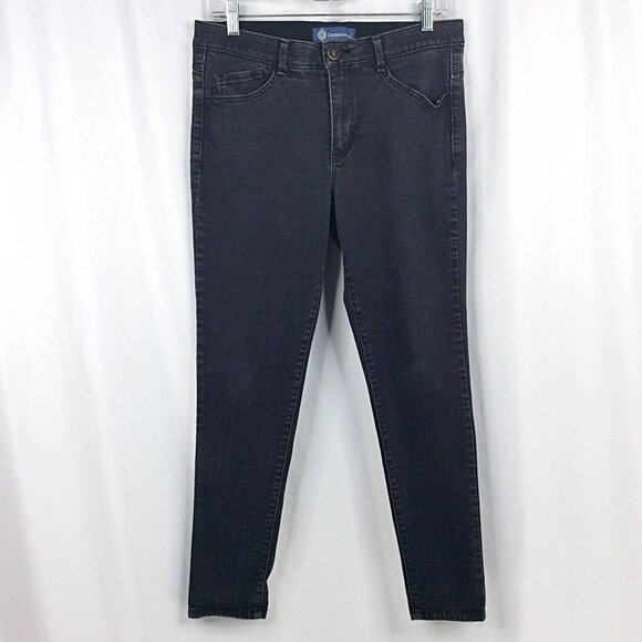 Democracy "Ab" Solution Jeans Womens Size 8 Faded Black Tummy Control Slimming - Picture 1 of 7